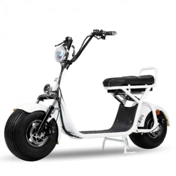 Электроскутер SEEV Citycoco Woqu 1500W, 60В 20Ah Белый